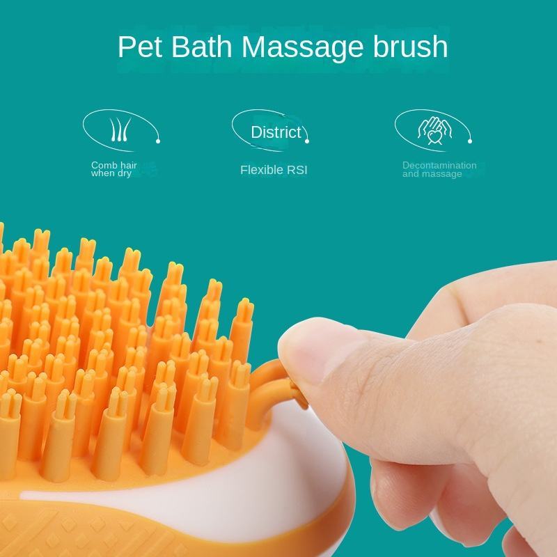 2-in-1 Pet Bath Brush Massage Comb