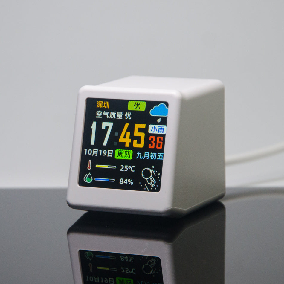 Weather Alarm Clock Color Screen Temperature And Humidity Weather Station