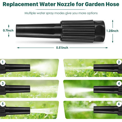 Metal Garden Hose, 100ft Stainless Steel Flexible Water Hose With 10 Adjustable Patterns Spray Nozzle, Heavy Duty Water Pipe , Kink Free , 2 Nozzles